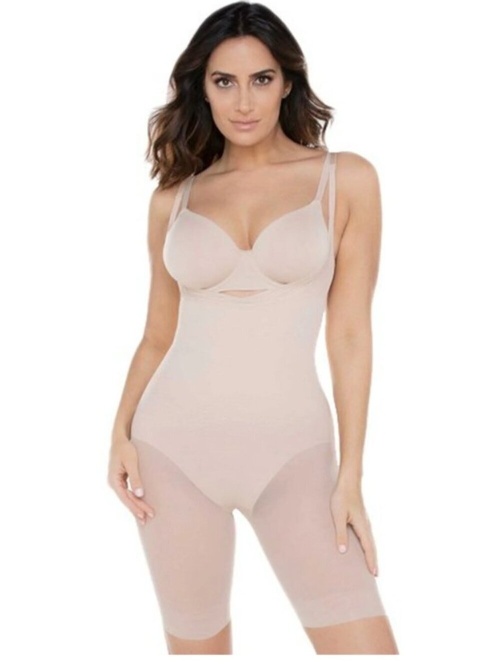 Mirclesuit Shape wear Bodysuit Size 2X Beige Extra Firm Control Shaping Slimming